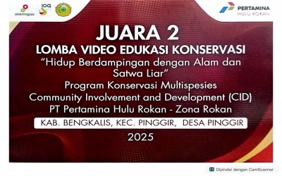 Siswa SMAN 2 Pinggir Raih Juara Lomba Video Edukasi Konservasi